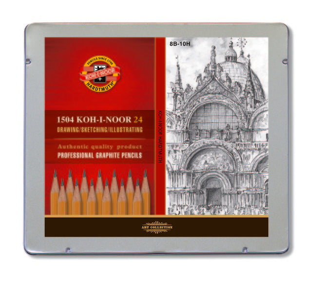 Set di matite in grafite 1504 - 24 pz
