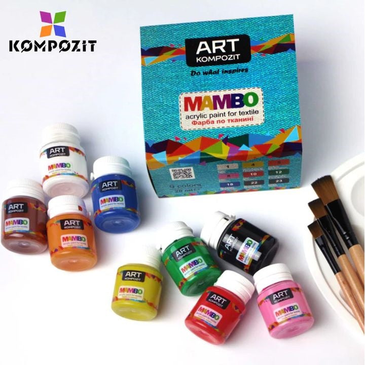 MAMBO Set di colori Kompozit per tessuti e pelle
