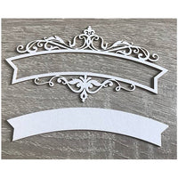 Decorazione in legno - etichetta - 1 pz