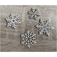 Decorazione in legno - fiocchi di neve