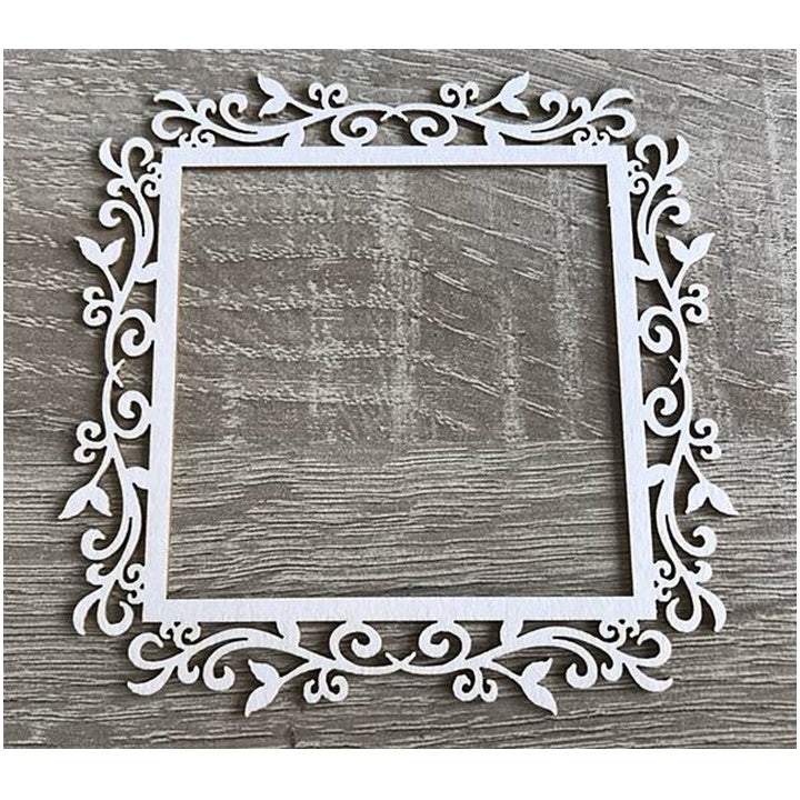 Ritaglio decorativo in cartone – cornice – 1 pz