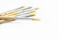 Pennelli con setola naturale - tondi | dimensioni diverse