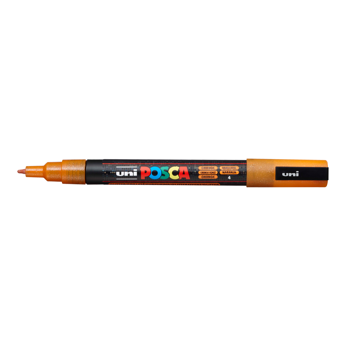 Pennarello Posca PC-3ML, 0,9 1,3 mm, glitterato – arancione (L4