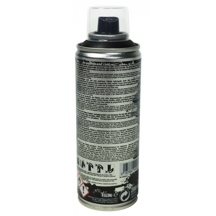 Vernice spray acrilica a gesso Pebeo 200 ml nero