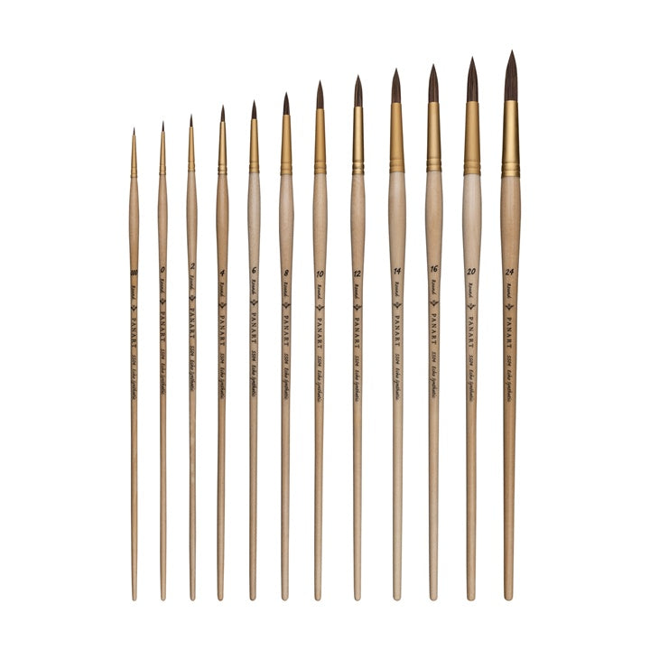 PanArt 5504 Multicolore - Pennello acrilico rotondo | Varie misure