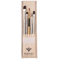 PanArt ATL-02 Set di 5 pennelli in custodia di cotone