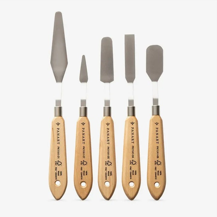 PanArt Set di 5 spatole per dipingere