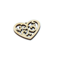 Articolo in legno per bigiotteria - cuore