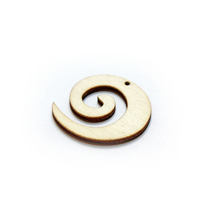 Articolo in legno per bigiotteria - spirale
