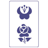 Modello PENTART Motif A5 - Fiori S2