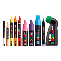 Pennarello acrilico Posca PC-5BR, 1 - 4 mm, bianco