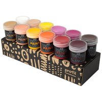 Set di colori per tessuti scuri Profil - Rebel 6 x 50 ml