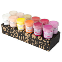 Set di colori acrilici Profile - 12 x 25 ml - tonalità calde