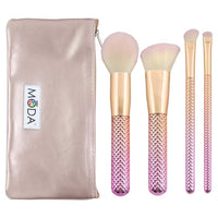 Set pennelli cosmetici Kit completo Rose 5 pezzi