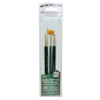 Royal &amp; Langnickel Set di pennelli in Taklon bianco