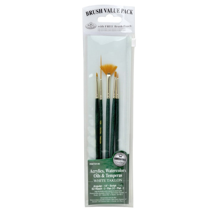 Royal &amp; Langnickel Set di pennelli in Taklon bianco