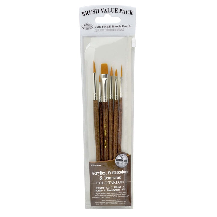 Set di pennelli Royal and Langnickel in oro Taklon