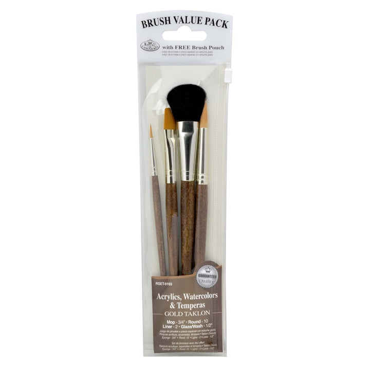 Set di pennelli Royal &amp; Langnickel in oro Taklon
