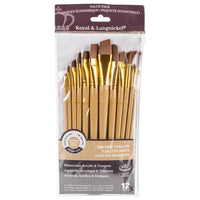 Zip n’ Close Set - Soft Brown Taklon 12 pennelli SET-9304