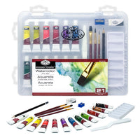Set dei colori ad acquerello Essentials nella valigetta - 21 pezzo