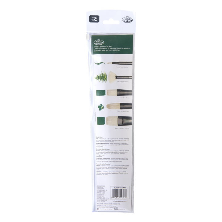 Serie Zen 33 set di pennelli per colori acrilici e ad olio