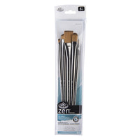 Set di pennelli piatti Royal and Langnickel Serie Zen 43