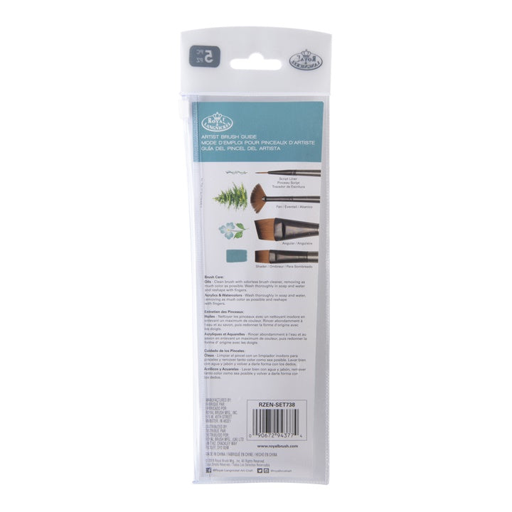 Royal and Langnickel Set di pennelli per pittura Zen 73