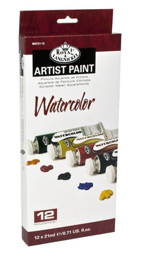 Set dei colori ad acquerello nella scatola di cartone - 12 x 21 ml