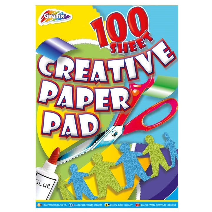 Carta colorata Grafix 21x30 cm - 100 fogli in un blocco