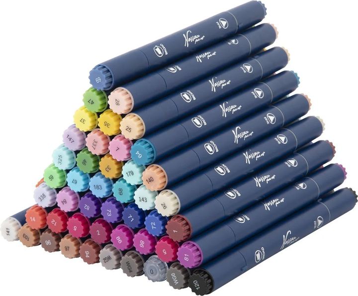 Set di pennarelli bifacciali NASSAU 48 pz.