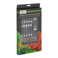 Set di colori acrilici con accessori