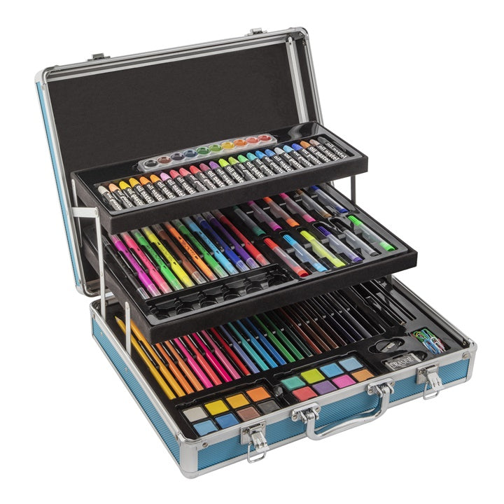 Set artistico in valigetta di metallo NASSAU 139 pezzi