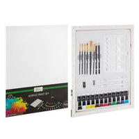 Set per pittura acrilica Nassau con tela - 27 pz