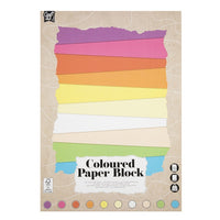 Blocco di carte colorate a pastello 24 x 34 cm 20 fogli