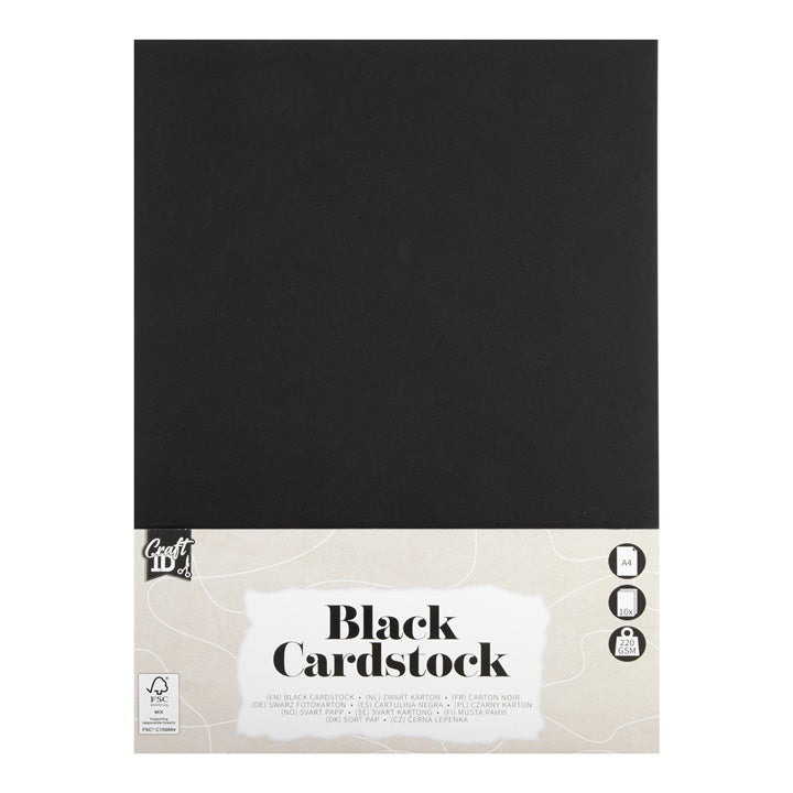 Blocco carta nero A4 10 fogli
