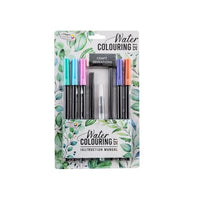 Penne per acquerelli - set da 9 pezzi / colori brillanti