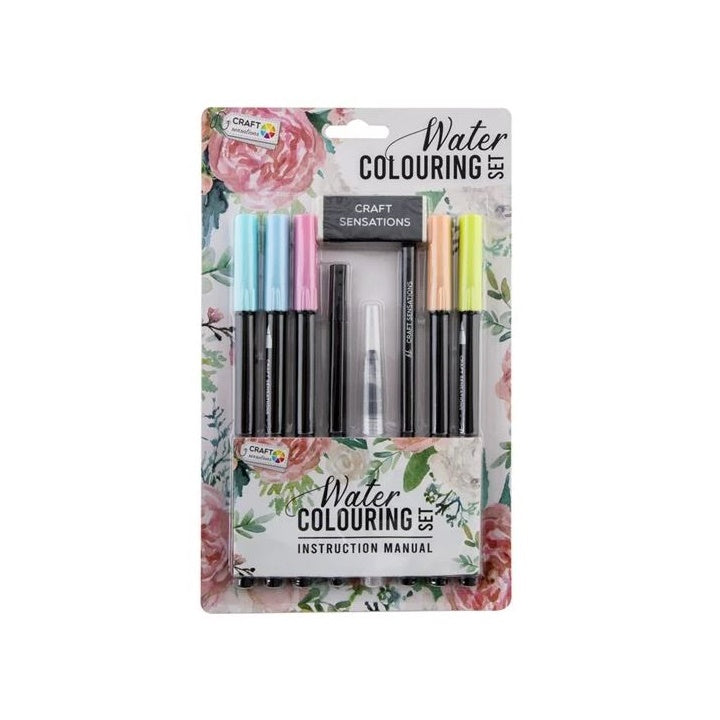 Penne per acquerelli - set di 9 pezzi / colori pastello