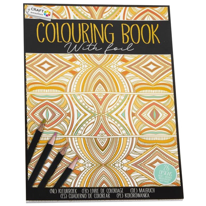 Libro da colorare antistress oro 26 motivi