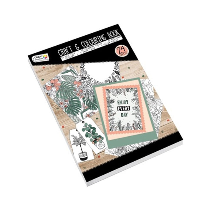 Libro da colorare creativo per piante A5 - 24 fogli