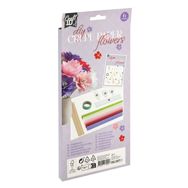 Kit di fiori di carta crespa