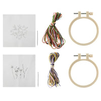 Mini set da ricamo 2 pezzi Ø 8,5 cm