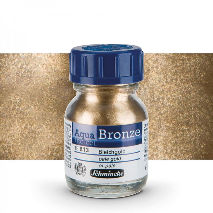 Polvere metallica Aqua-Bronze Schmincke 20 ml – 15 813 oro chiaro
