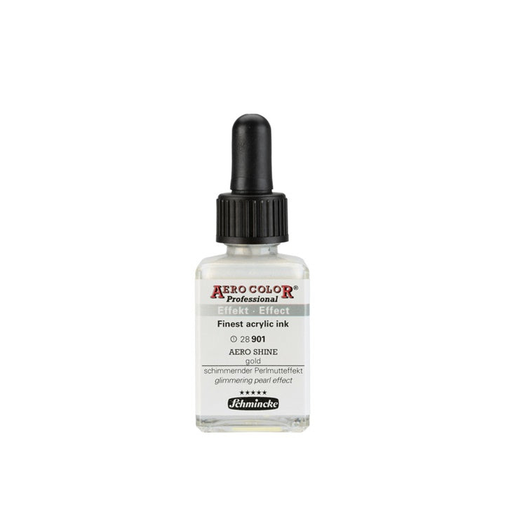 Inchiostro acrilico Schmincke AERO COLOR Professional Effect 28 ml – 901 AERO SHINE oro