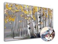 Dipingere con i numeri PREMIUM GOLD | Boschetto di betulle