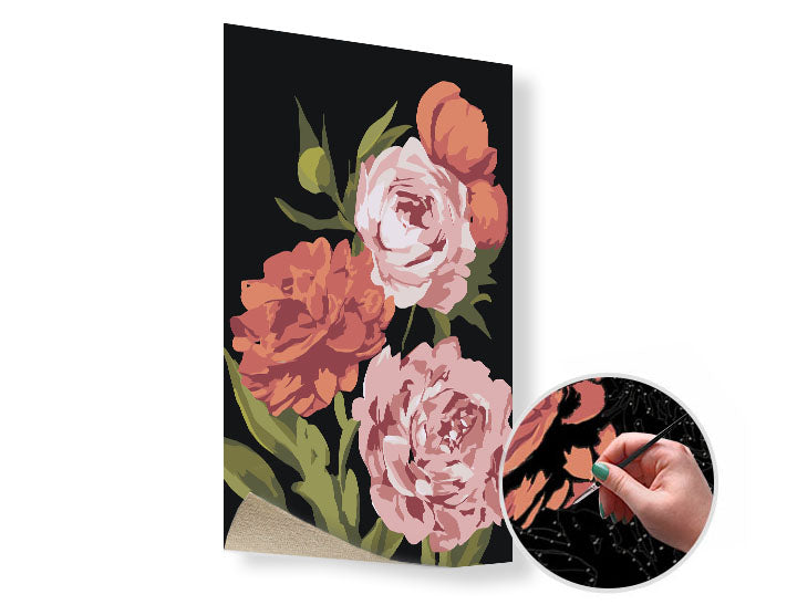 Pittura per numeri GIARDINO DEI FIORI – senza cornice