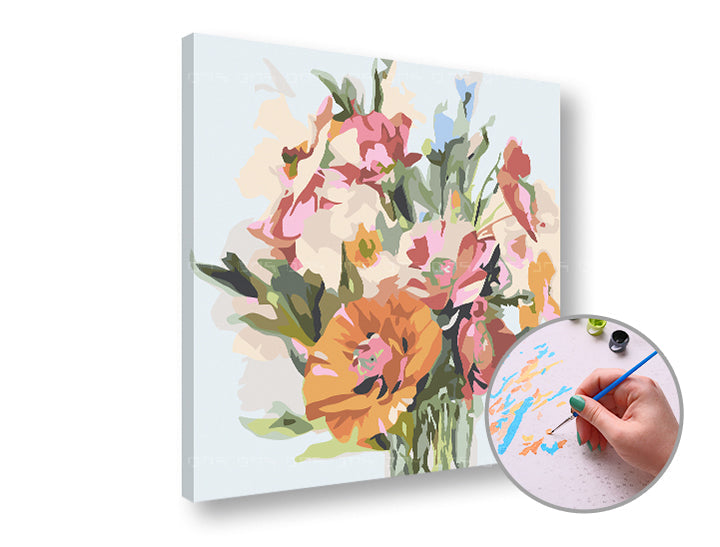 Paint by Numbers - Bouquet d'amore – senza cornice
