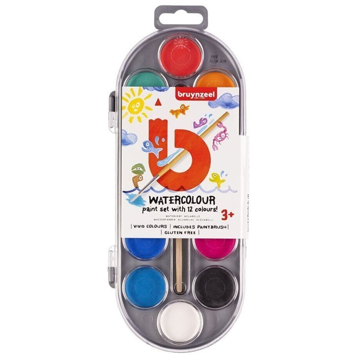 Acquerelli per bambini Bruynzeel Holland / 12 colori