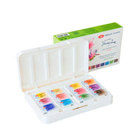 Acquerelli White Nights Botanica in scatola di plastica - 12 pezzi
