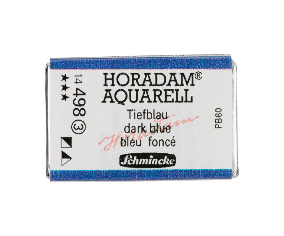 Acquerello Schmincke Horadam in godet intero – Dark blue – 498 Blu scuro