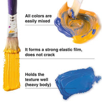 ACRYL PRO PROFESSIONAL Set di colori acrilici 12x75 ml